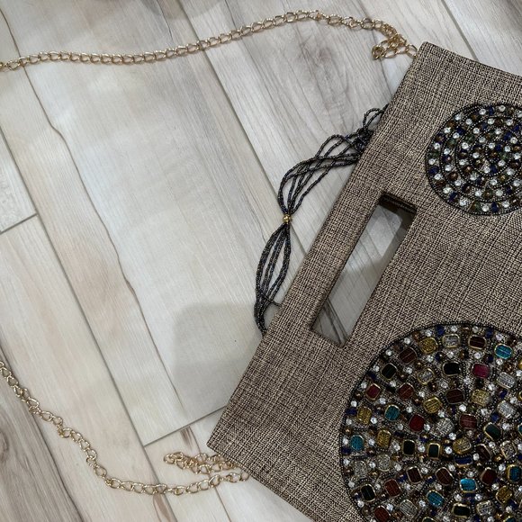 Clutch Purse with Stones - Picture 9 of 10